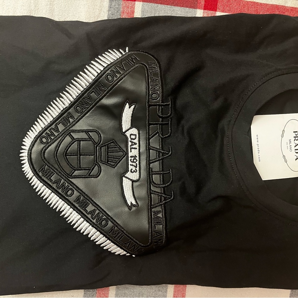 Prada Black Graphic T-Shirt